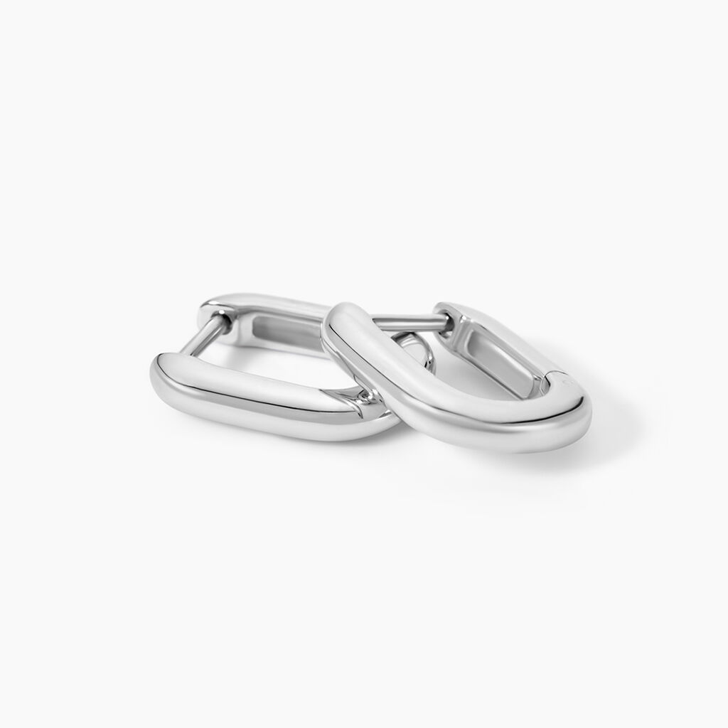 Cr&eacute;oles Florida Argent Blanc - Boucles d'oreilles cr&eacute;oles Femme | Histoire d&rsquo;Or