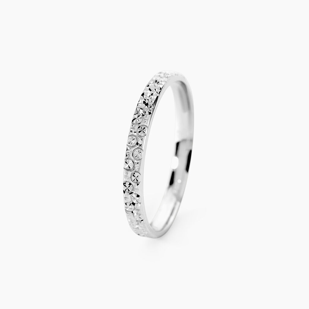 Alliance Fantaisie Diamantee Or Blanc - Alliances Unisex | Histoire d&rsquo;Or