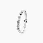 Alliance Fantaisie Diamantee Or Blanc - Alliances Unisex | Histoire d&rsquo;Or