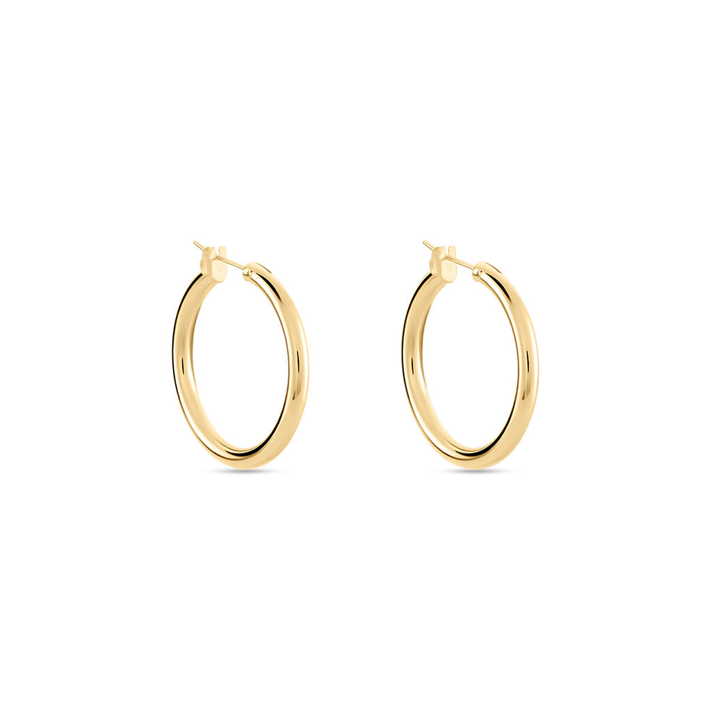 Créoles Adalie Plaqué Or Jaune - Boucles d'oreilles créoles Femme | Histoire d’Or