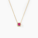Collier Cosimo Or Jaune Rubis Diamant - Colliers Femme | Histoire d&rsquo;Or