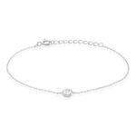 Bracelet Court Argent Blanc Laureano Oxyde De Zirconium - Bracelets Femme | Histoire d&rsquo;Or