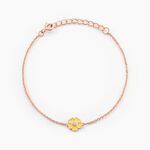 Bracelet Mimosa Argent Rose Oxyde De Zirconium - Bracelets Femme | Histoire d&rsquo;Or