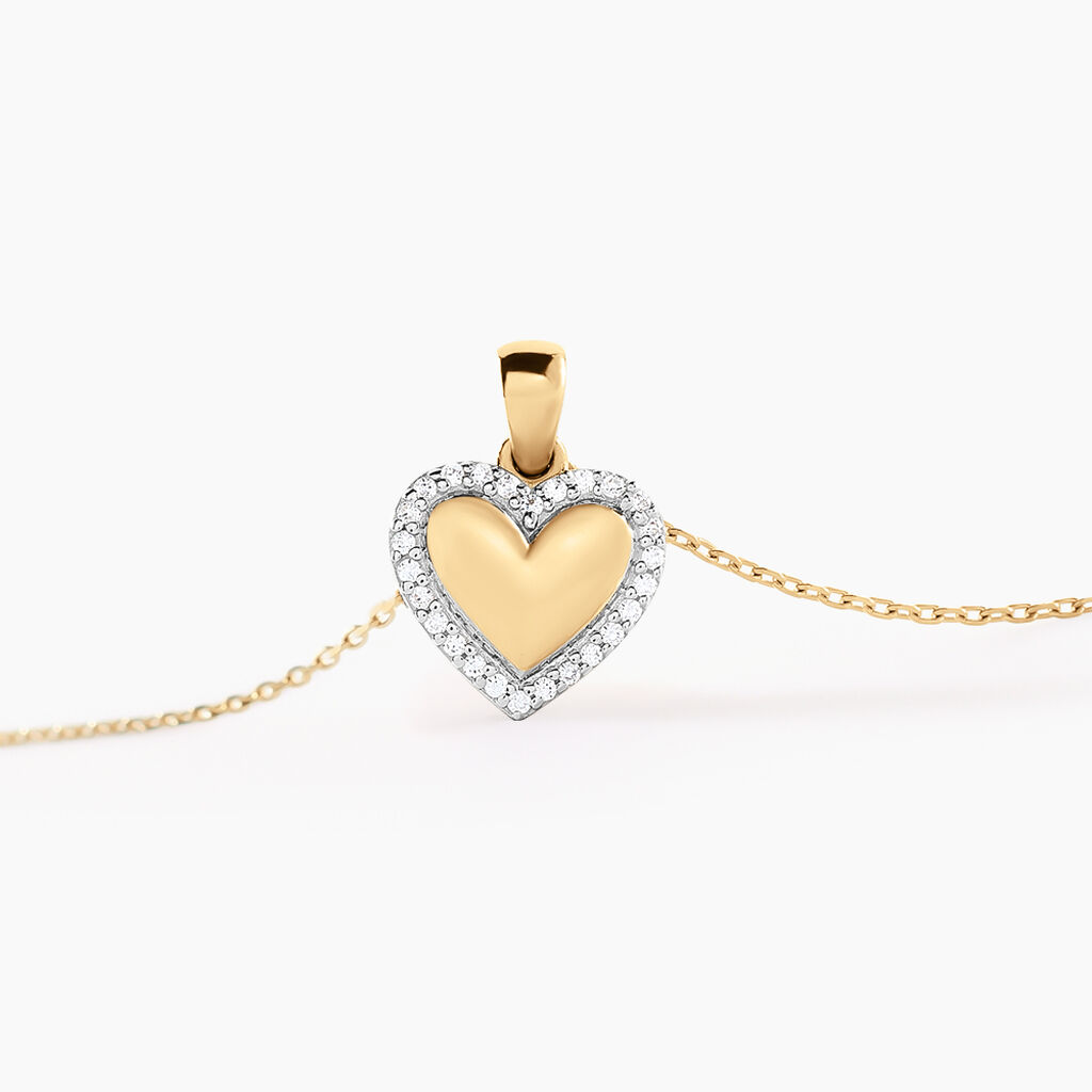 Collier Inocencio Or Jaune Oxyde De Zirconium - Colliers Femme | Histoire d&rsquo;Or