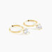 Creoles Or Jaune Lowan Oxydes De Zirconium - Boucles d'oreilles créoles Femme | Histoire d’Or