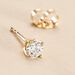 Boucle D'oreille Puce Unitaire Victoria Or Jaune Diamant - Clous d'oreilles Famille | Histoire d’Or