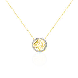 Collier Theolina Plaqué Or Jaune Oxyde De Zirconium - Colliers Femme | Histoire d’Or