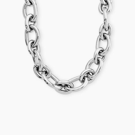 Collier Meghane Acier Blanc - Bijoux sans pierre Femme | Histoire d&rsquo;Or