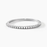 Bague Jaquelyn Argent Blanc Oxyde De Zirconium