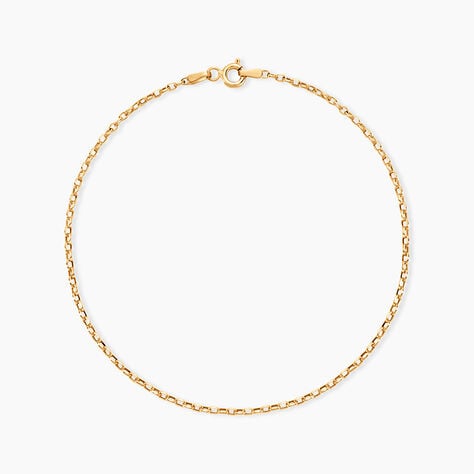 Cha&icirc;ne De Cheville Maille Jaseron Or Jaune - Cha&icirc;nes de cheville Femme | Histoire d&rsquo;Or