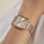Montre Cluse La Tetragone Rose - Montres Femme | Histoire d&rsquo;Or
