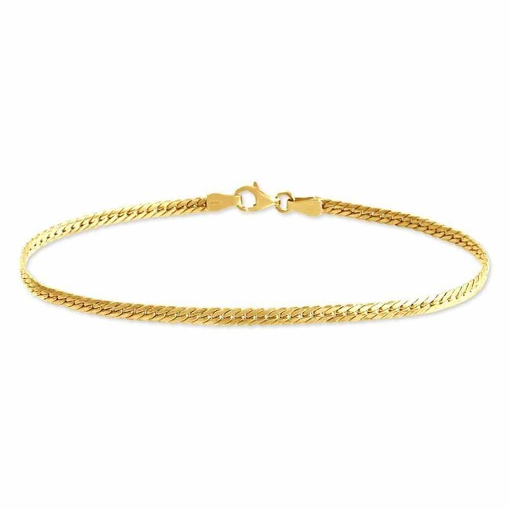 Bracelet Or Jaune Izel Maille Anglaise - Bracelets chaîne Femme | Histoire d’Or