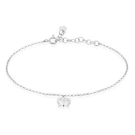 Bracelet Argent Blanc Patriki Cristal De Swarovski - Bijoux Papillon Femme | Histoire d’Or