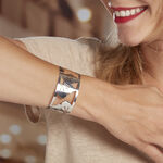Bracelet Jonc Acier Blanc - Bracelets joncs Femme | Histoire d&rsquo;Or