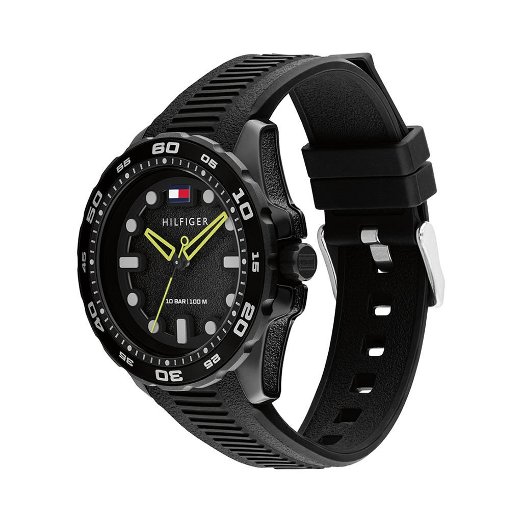 Montre Tommy Hilfiger Th-Regatta Noir - Montres Homme | Histoire d&rsquo;Or