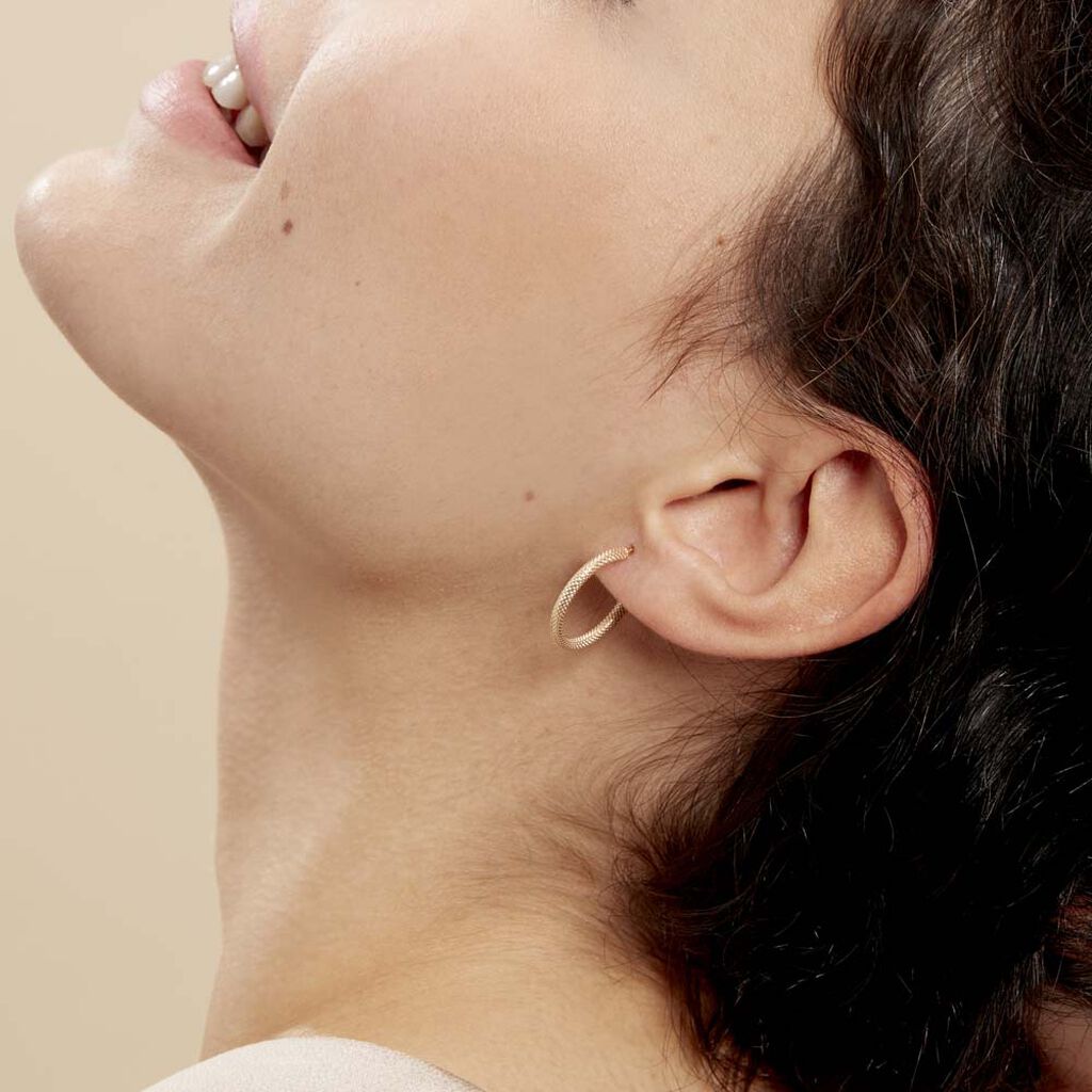 Créoles Ulrica Or Jaune - Boucles d'oreilles créoles Femme | Histoire d’Or