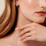 Boucles D'oreilles Puces Nonna Argent Blanc Oxyde De Zirconium - Boucles d'oreilles fantaisie Femme | Histoire d&rsquo;Or