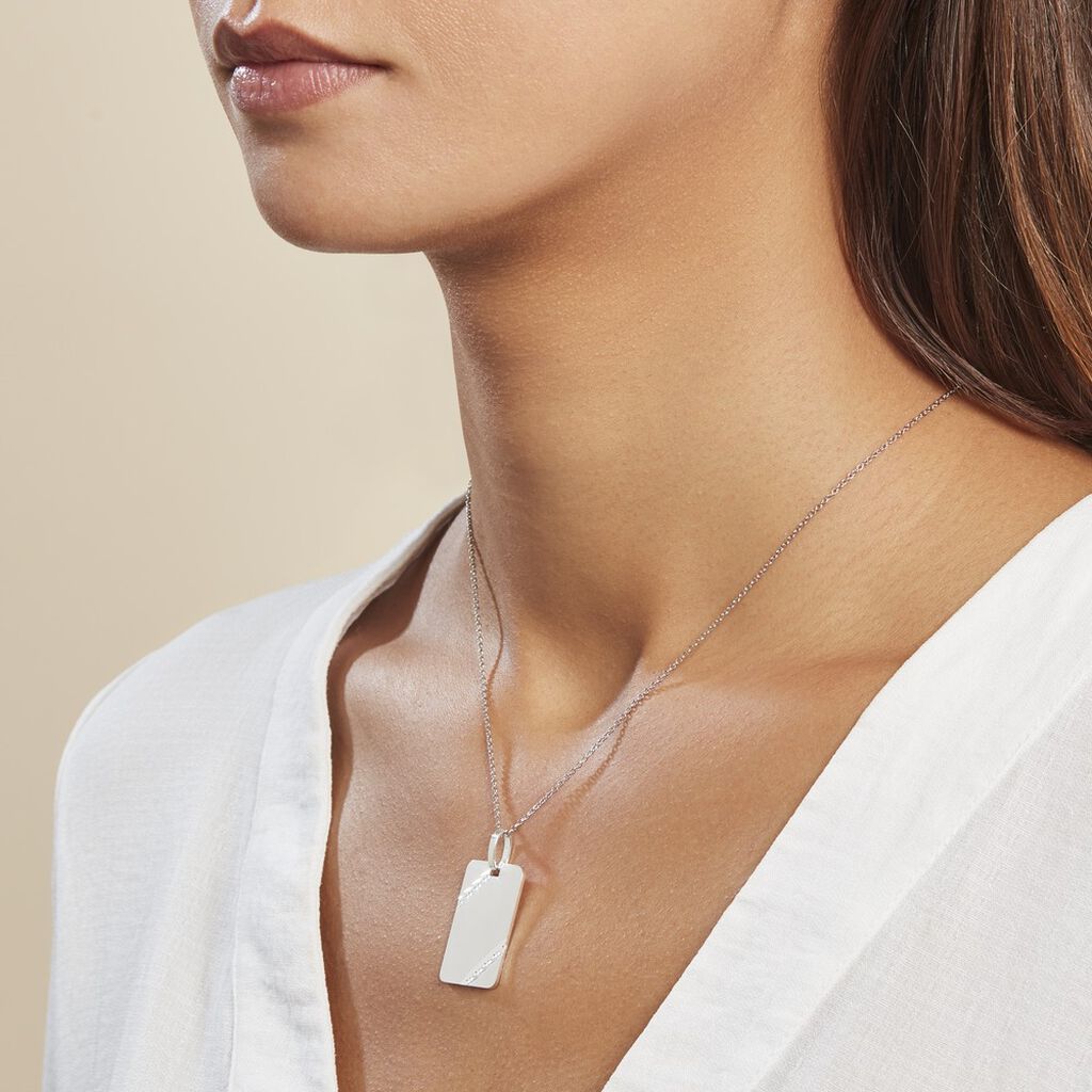 Pendentif Ceren Argent Blanc - Pendentifs Famille | Histoire d’Or