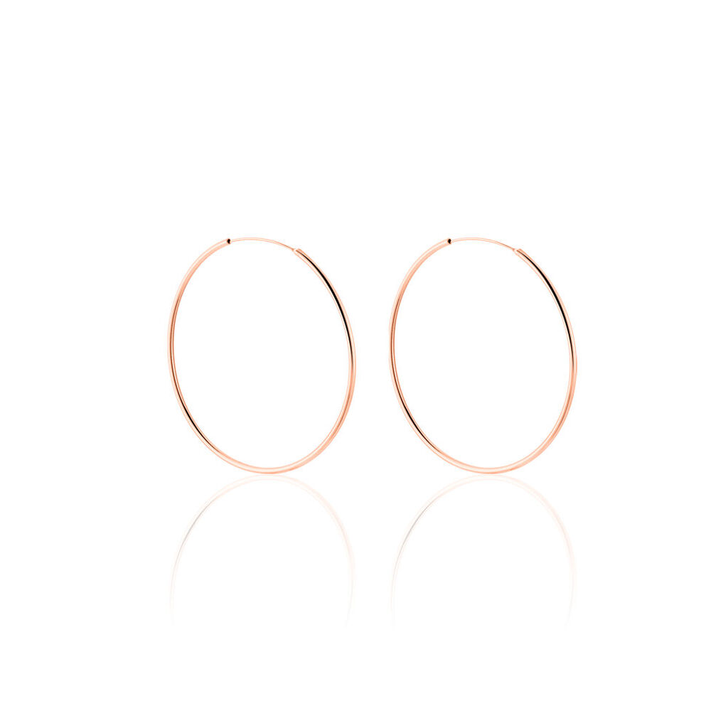 Cr&eacute;oles Argent Rose Olympia - Boucles d'oreilles cr&eacute;oles Femme | Histoire d&rsquo;Or