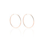 Cr&eacute;oles Argent Rose Olympia - Boucles d'oreilles cr&eacute;oles Femme | Histoire d&rsquo;Or