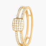 Bague Aude Or Jaune Diamant - Bagues avec pierre Femme | Histoire d&rsquo;Or