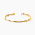 Bracelet Jonc Mendy Argent Dor&eacute; A L'Or 750/1000 - Bracelets joncs Femme | Histoire d&rsquo;Or