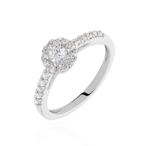 Bague Urbane Platine Blanc Diamant - Bagues solitaires Femme | Histoire d&rsquo;Or