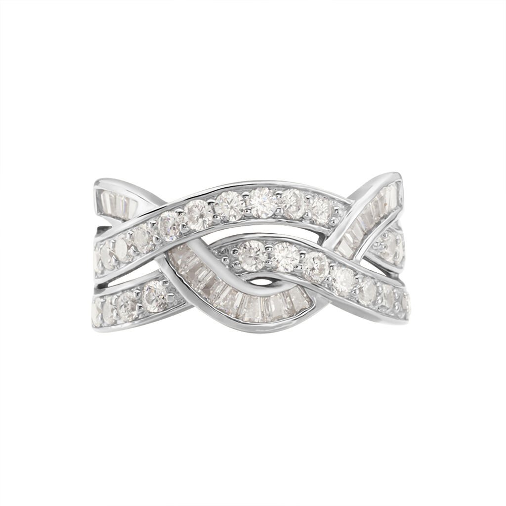 Bague Audon Argent Blanc Oxydes De Zirconium - Bagues avec pierre Femme | Histoire d’Or