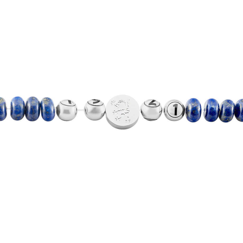 Bracelet Jourdan 1921 Acier Blanc œil De Tigre - Bracelets fantaisie Homme | Histoire d’Or