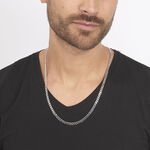 Cha&icirc;ne Casper Maille Gourmette Argent Blanc - Chaines Unisex | Histoire d&rsquo;Or