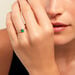 Bague Glykeria Or Jaune Emeraude Diamant - Bagues solitaires Femme | Histoire d&rsquo;Or