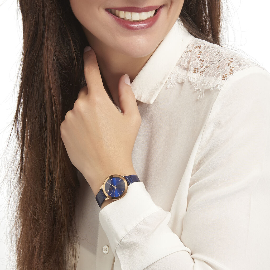 Montre Pierre Lannier Justine Bleu - Montres Femme | Histoire d’Or
