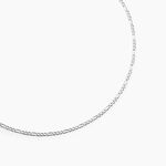 Collie Maille Vivian Argent Blanc - Chaines Homme | Histoire d&rsquo;Or