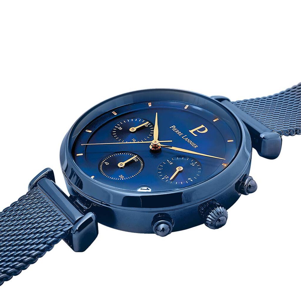 Montre Pierre Lannier Lutecia Bleu - Montres Femme | Histoire d’Or