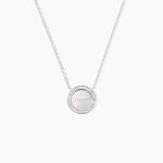 Collier Nawala Argent Blanc Oxyde De Zirconium Et Nacre - Colliers fantaisie Femme | Histoire d&rsquo;Or