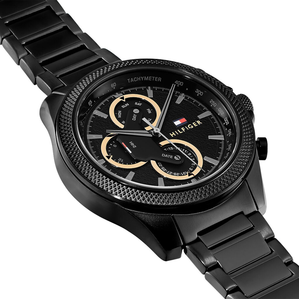 Montre Tommy Hilfiger Clark Noir - Montres Homme | Histoire d&rsquo;Or
