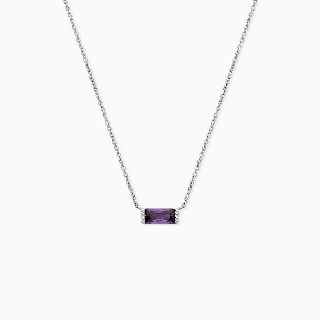 Collier Esra Argent Blanc Oxyde De Zirconium -  Femme | Histoire d&rsquo;Or