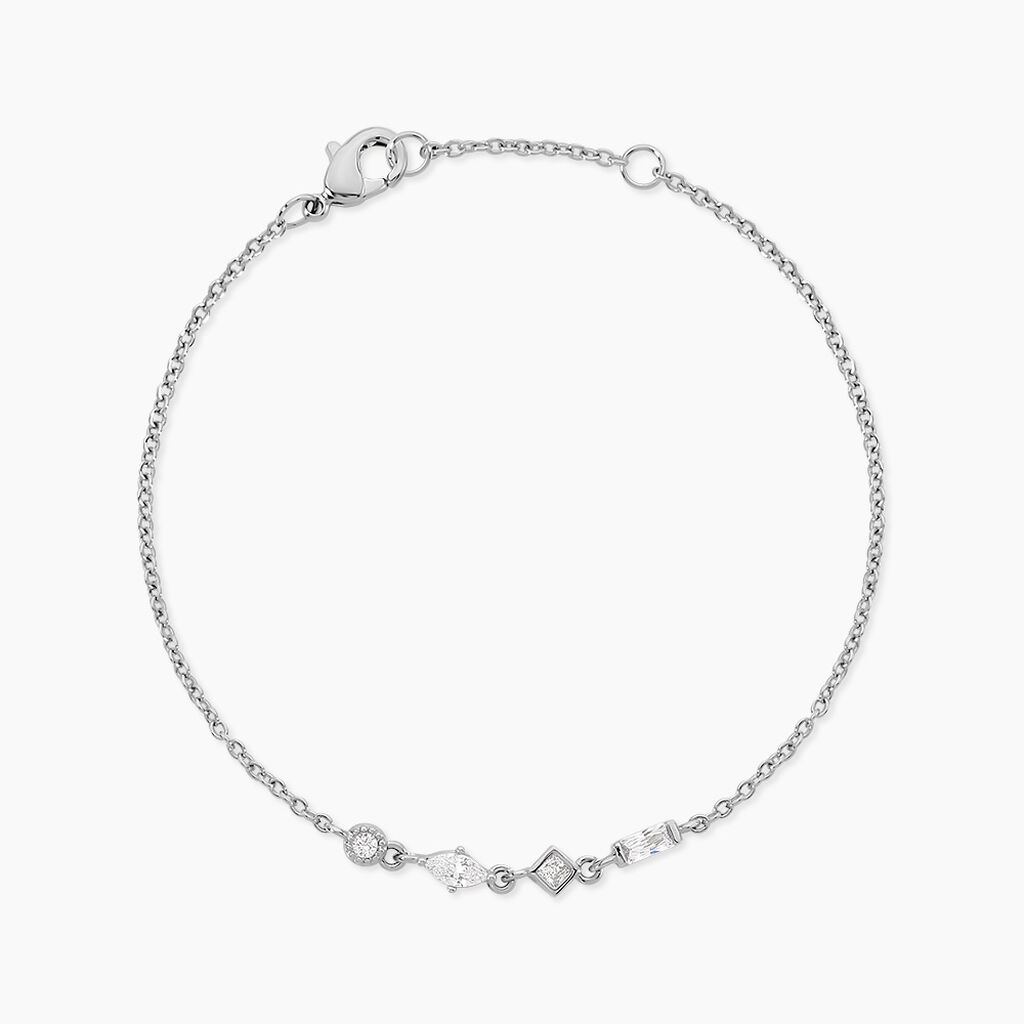 Bracelet Epsilon Argent Blanc Oxyde De Zirconium - Bracelets Femme | Histoire d&rsquo;Or