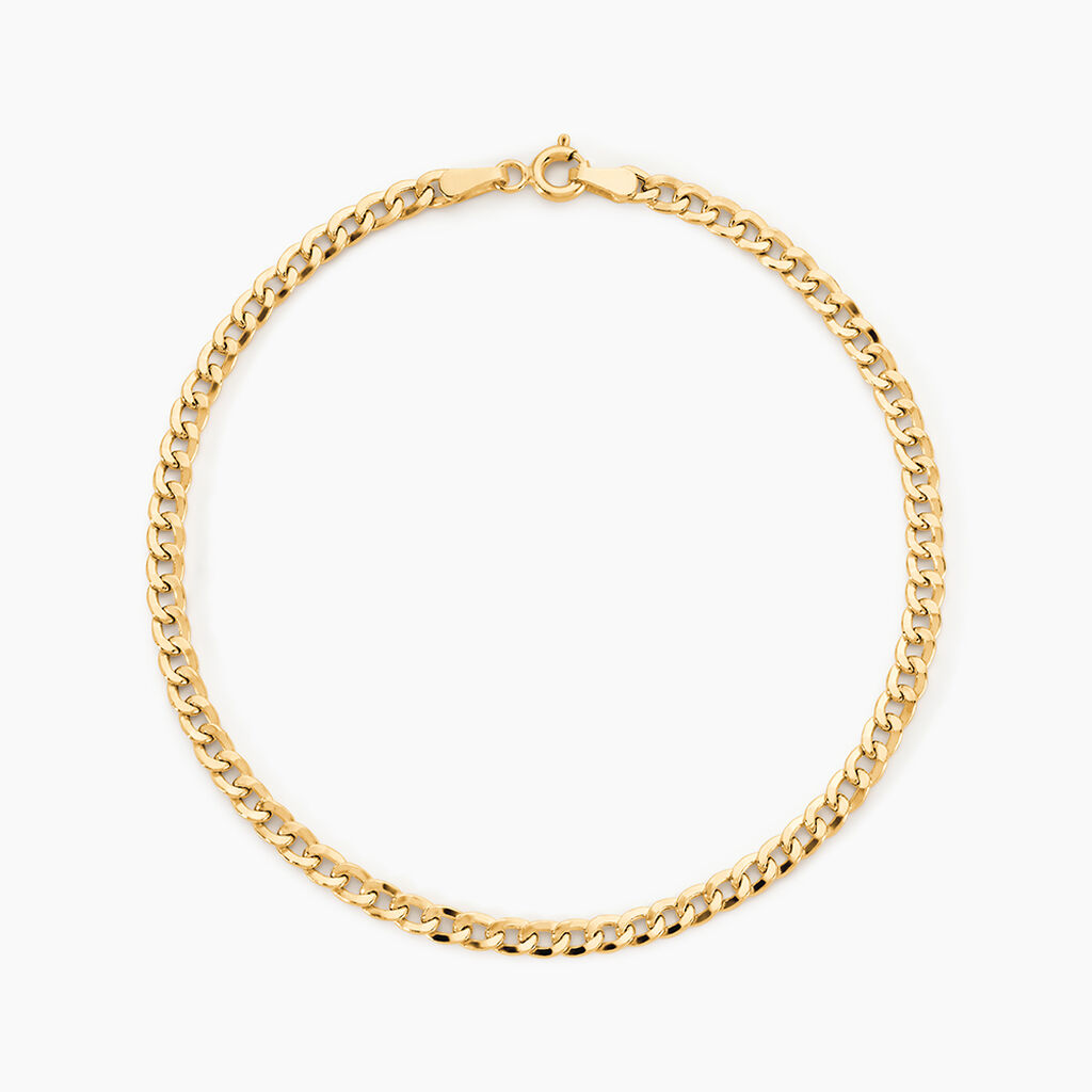 Bracelet Iris Or Jaune Maille Gourmette - Bracelets cha&icirc;ne Femme | Histoire d&rsquo;Or