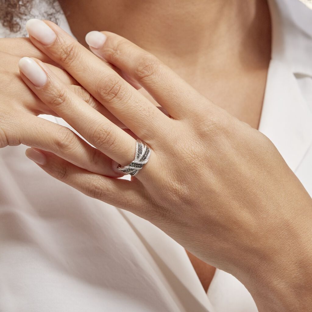 Bague Agnes Or Blanc Diamant - Bagues avec pierre Femme | Histoire d’Or