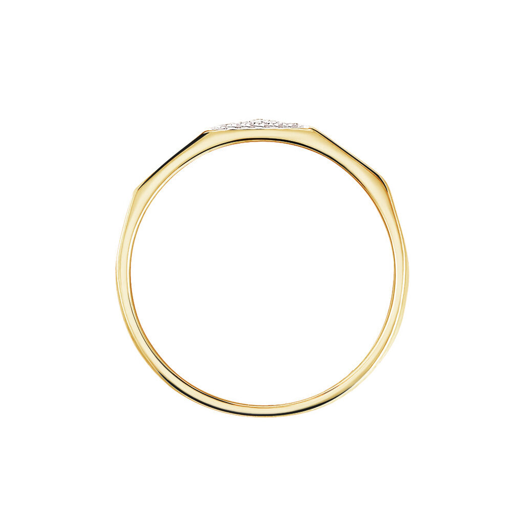 Bague Lizia Or Jaune Diamant - Bagues avec pierre Femme | Histoire d’Or
