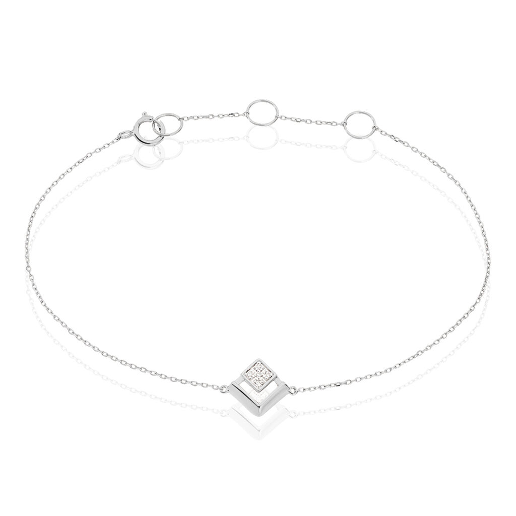Bracelet Liana Or Blanc Diamant - Bracelets Femme | Histoire d’Or