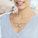 Collier Sautoir Adelind Acier Blanc - Colliers fantaisie Femme | Histoire d’Or
