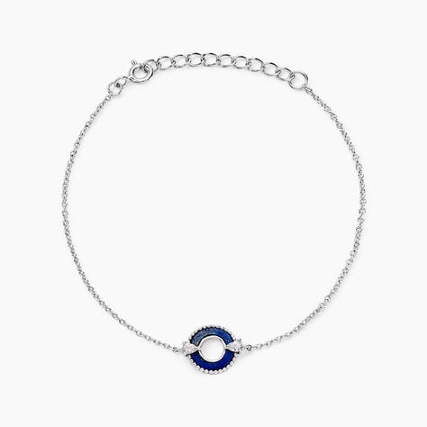 Bracelet Serafine Argent Blanc Lapis Lazuli Oxyde - Bracelets Femme | Histoire d’Or