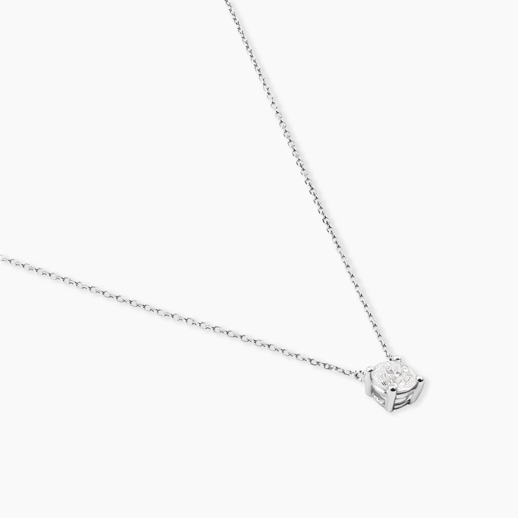 Collier Victoria Or Blanc Diamant - Colliers Femme | Histoire d&rsquo;Or