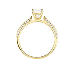 Bague Solitaire Veronique-marie Or Jaune Oxyde De Zirconium - Bagues solitaires Femme | Histoire d&rsquo;Or