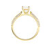 Bague Solitaire Veronique-marie Or Jaune Oxyde De Zirconium - Bagues solitaires Femme | Histoire d’Or