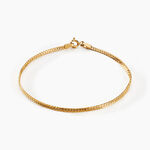 Bracelet Or Jaune Izel Maille Anglaise - Bracelets cha&icirc;ne Femme | Histoire d&rsquo;Or