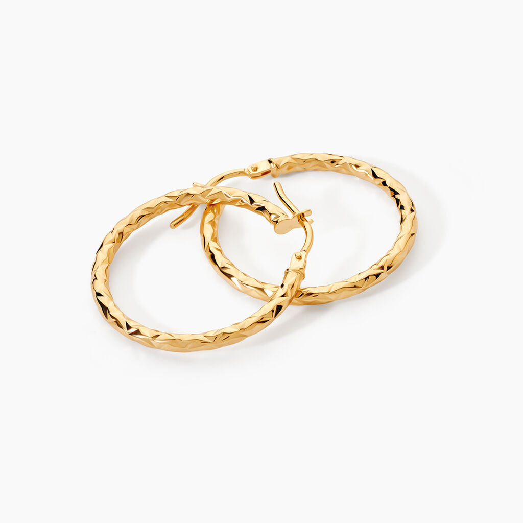 Cr&eacute;oles Cayla Or Jaune - Boucles d'oreilles cr&eacute;oles Femme | Histoire d&rsquo;Or