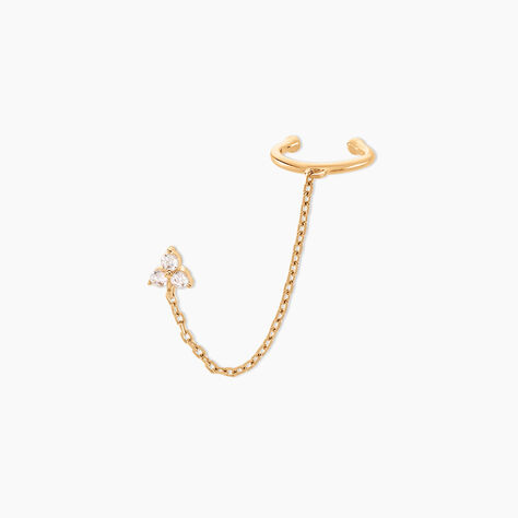 Bijou D'oreille Plaqu&eacute; Or Marcion Oxydes De Zirconium - Boucles d'oreilles fantaisie Femme | Histoire d&rsquo;Or